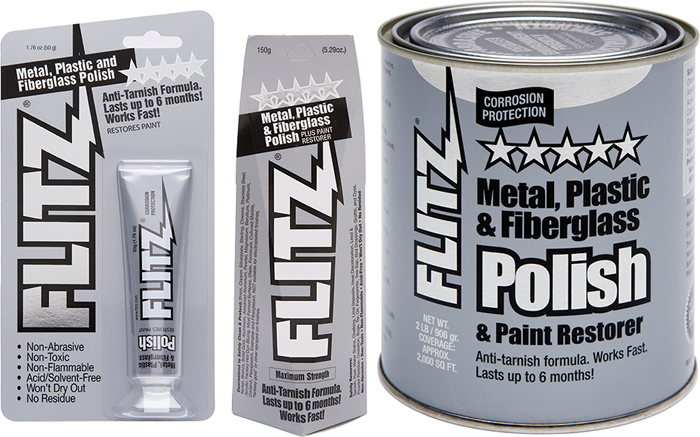 Metal, Plastic & Fiberglass Polish, 1.76 oz. BP 03511 - Flitz Cleaners Wax and Polish - MarineEngine.com