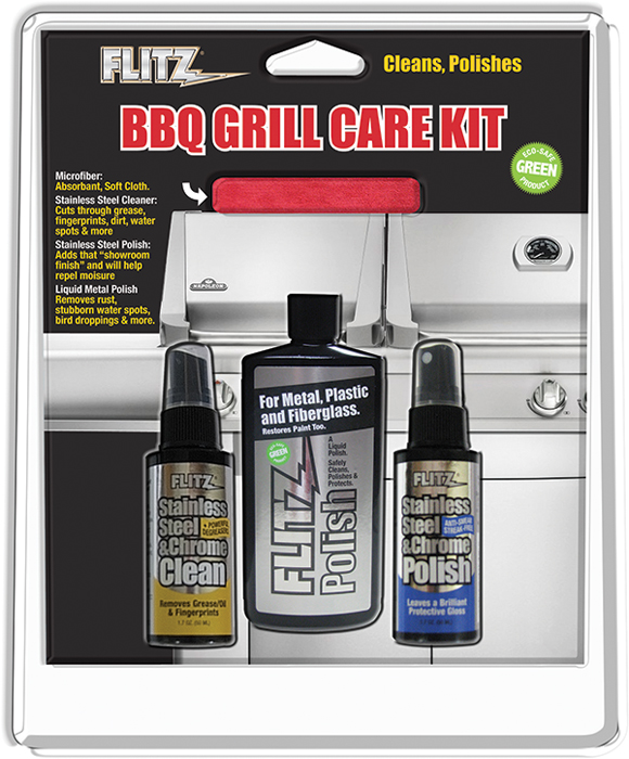 BBQ Grill Care Kit BBQ 41504 - Flitz Cleaners Wax and Polish - MarineEngine.com