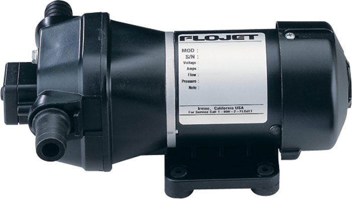 FloJet 04105143A Marine Freshwater Shower Drain Pump 3.3-GPM, 12-Volt, 6-Amp