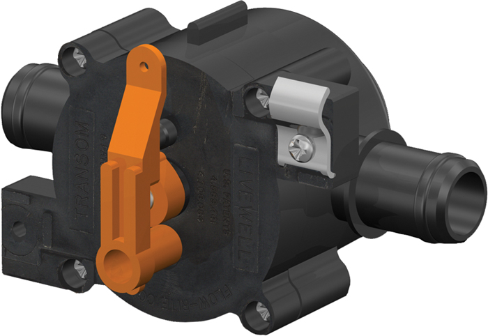 Auto Control Valve, Recirc/Empty/Auto, Front, Barbed MPV-03-FN01 - Flow-Rite Aerator Pumps - MarineEngine.com
