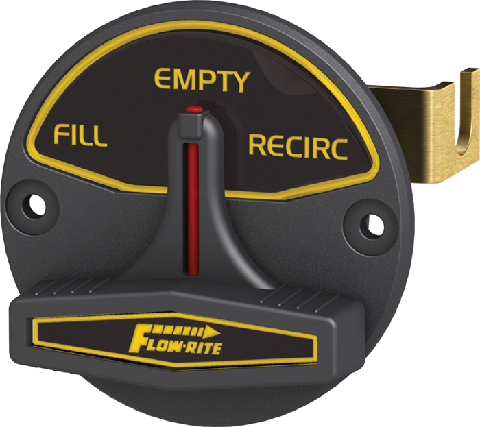 Actuator, Fill/Empty/Recirc, White Lettering MPC-1-04-100 - Flow-Rite Aerator Pumps - MarineEngine.com