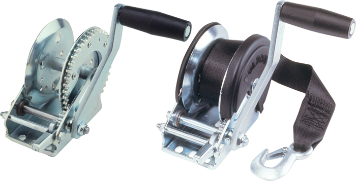 Winch, 1100 lb. w/Strap & Hook 142102 - Fulton Performance Products Winches Straps and Tie Downs - MarineEngine.com