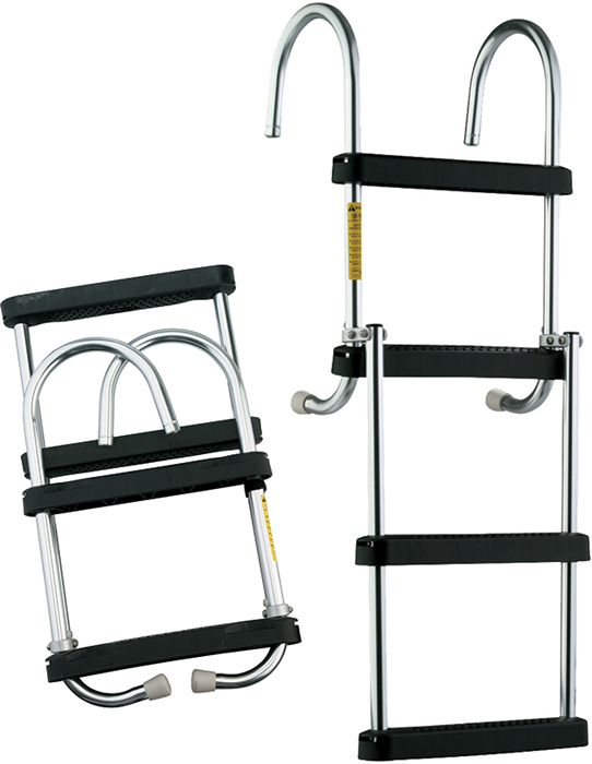 Pontoon Ladder, 4-Step, 43" 12350-21 - Garelick Manufacturing Ladders and Platforms - MarineEngine.com