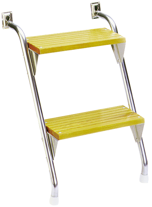 Oak Cockpit Steps, 22" 25022 - Garelick Manufacturing Deck Chairs and Tables - MarineEngine.com