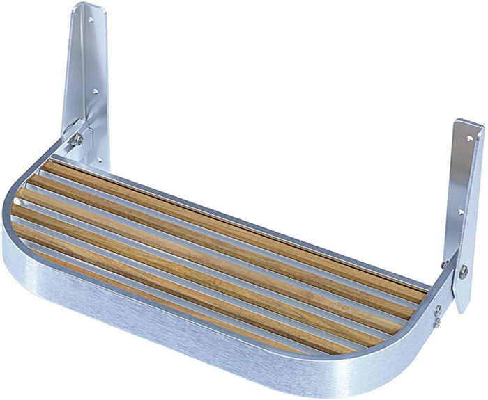 Footrest, Teak, 15"W 27515 - Garelick Manufacturing Deck Chairs and Tables - MarineEngine.com