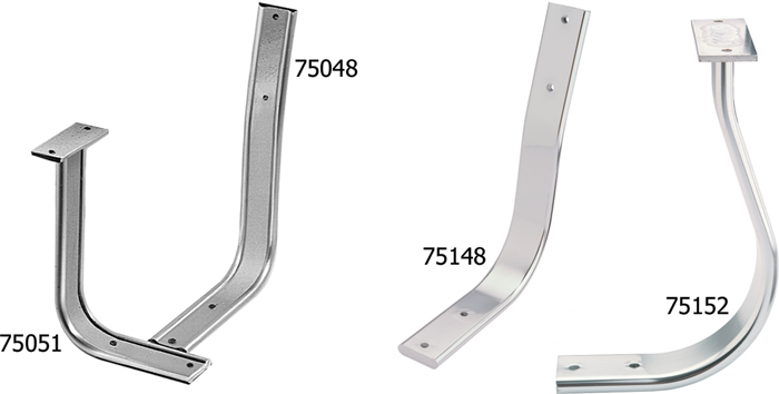 Straight Back Supports, Pair 75048 - Garelick Manufacturing Seat Bases and Pedestals - MarineEngine.com