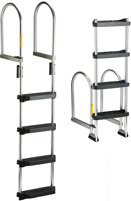 5-Step Flip Up Dock Ladder, 58" 15650 - Garelick Manufacturing Ladders and Platforms - MarineEngine.com