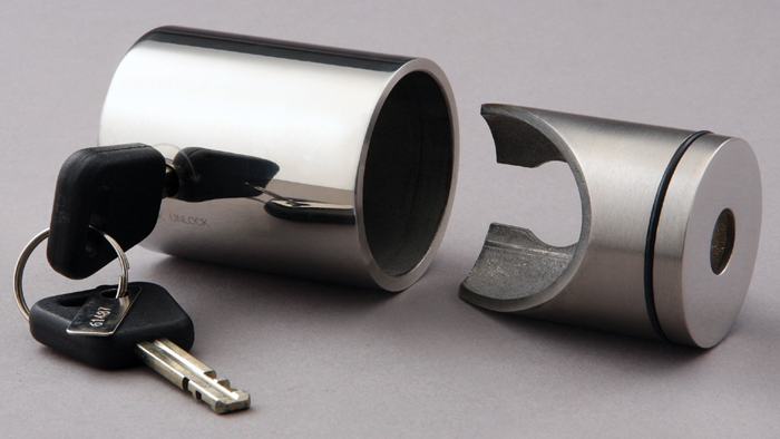 High Security Outboard Motor Lock 75-8101 - Marinetech Products Prop Nuts Locks Wrenches and Pins - MarineEngine.com