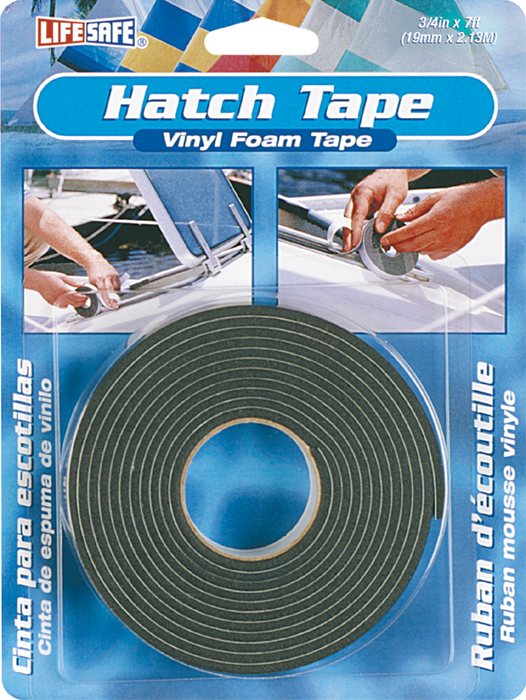 Vinyl Foam Hatch Tape, 1/8" x 3/4" x 7' RE3870 - OM Mfg Windshield Hardware - MarineEngine.com