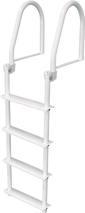 4-Step Flip-Up Dock Ladder, 64" FBM4 - JIF Marine Ladders and Platforms - MarineEngine.com