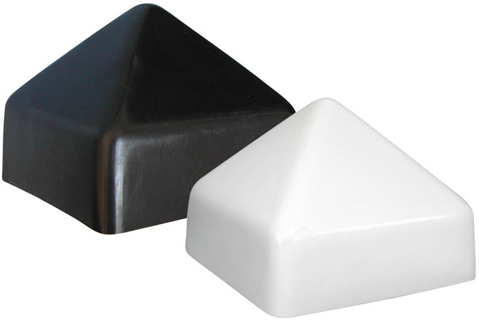 Square Piling Cap, White, 6" x 6" FJR-W - JIF Marine Ladders and Platforms - MarineEngine.com