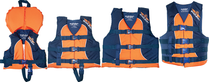 Adult S/M, Mandarin/Blue, 32-40" 112232-200-030-14 - Kent Sporting Goods Ski Vest - MarineEngine.com