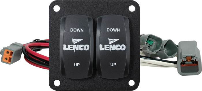 Double Rocker Trim Tab Switch Kit 10222-211D - Lenco Marine Trim Tabs and Stablizers - MarineEngine.com