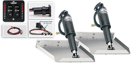 12" X 12" Edge Mnt Kit w/Standard Switch 15106-102 - Lenco Marine Trim Tabs and Stablizers - MarineEngine.com