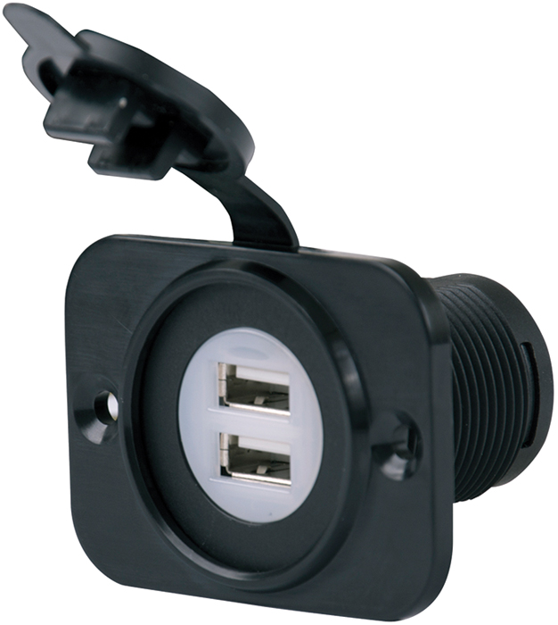 Dual USB Charger Receptacle 12VDUSB - Battery Accessories - MarineEngine.com