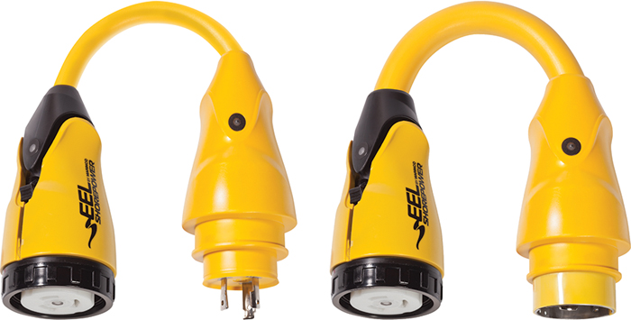 30A (125V) Locking w/Collar to 50A (125/250V) Locking P504-30 - Dockside Electrical - MarineEngine.com
