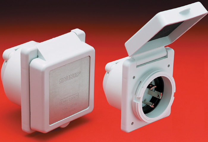 Power Inlet, 30A/125V 301EL-B - Dockside Electrical - MarineEngine.com