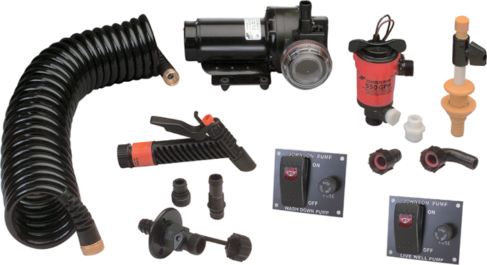 Aqua Jet WD/Livewell Kit, 12V 64634 - Johnson Pump Of America Aerator Pumps - MarineEngine.com