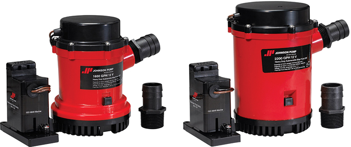 Bilge Pump, 1980 GPH, Auto, 12V 02204-00 - Johnson Pump Of America Bilge Pumps - MarineEngine.com