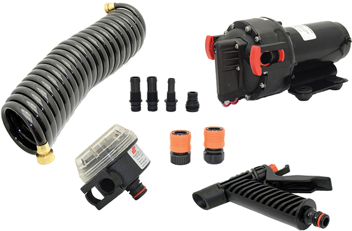 Aqua Jet Wash Down Pump Kit, 5.2GPM, 12V 64534CL - Johnson Pump Of America Bilge Pumps - MarineEngine.com