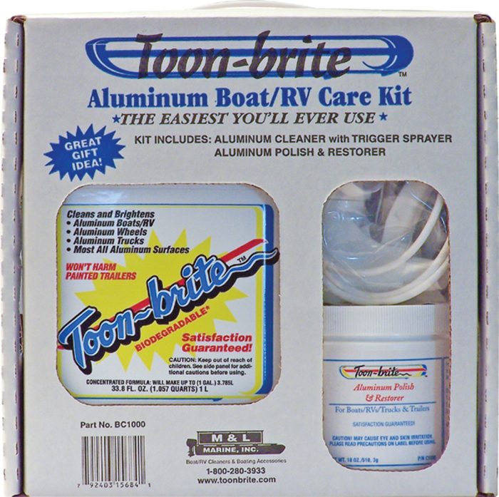 Pontoon & Aluminum Boat Care Kit BC1000 - M&L Marine Bottom Cleaners - MarineEngine.com