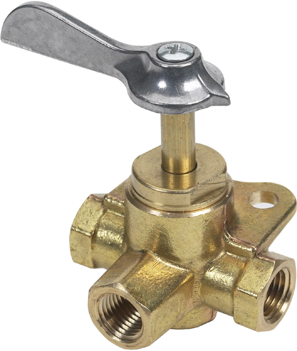 3-Way Valve, 1/4" FNPT 033302-10 - Moeller Manufacturing Co Fuel Filters Senders and Caps - MarineEngine.com