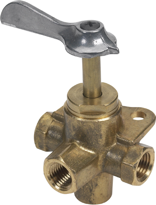 4-Way Valve, 1/4 FNPT 033304-10 - Moeller Manufacturing Co Fuel Filters Senders and Caps - MarineEngine.com