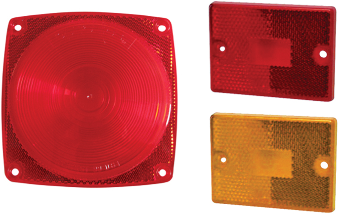 Replacement Lens Kit, Tail and Side Marker Lenses A8RK - Optronics Trailer Wiring and Lighting - MarineEngine.com