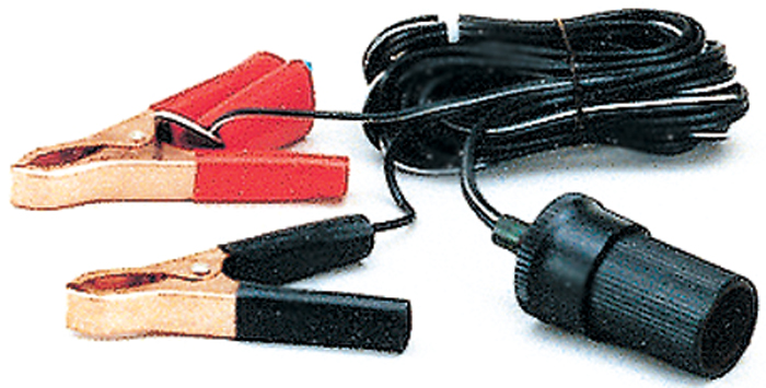 Extension Cord,3', w/Battery Clips A203 - Optronics Spotlight Parts - MarineEngine.com