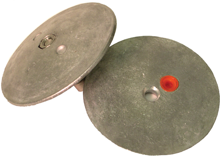Rudder/Trim Tab Anode, 3-3/4" Dia. R3750A - Performance Metals Trim Tabs and Stablizers - MarineEngine.com
