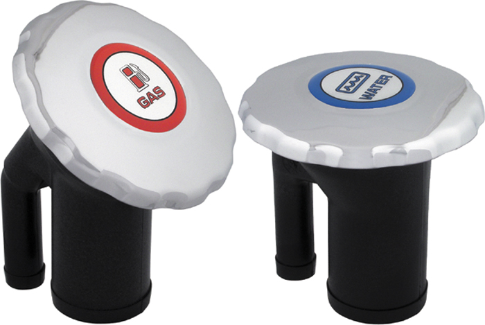 Vented Deck Fill, Angled Neck 0582DP0CHR - Perko Fuel Fittings Fills and Vents - MarineEngine.com