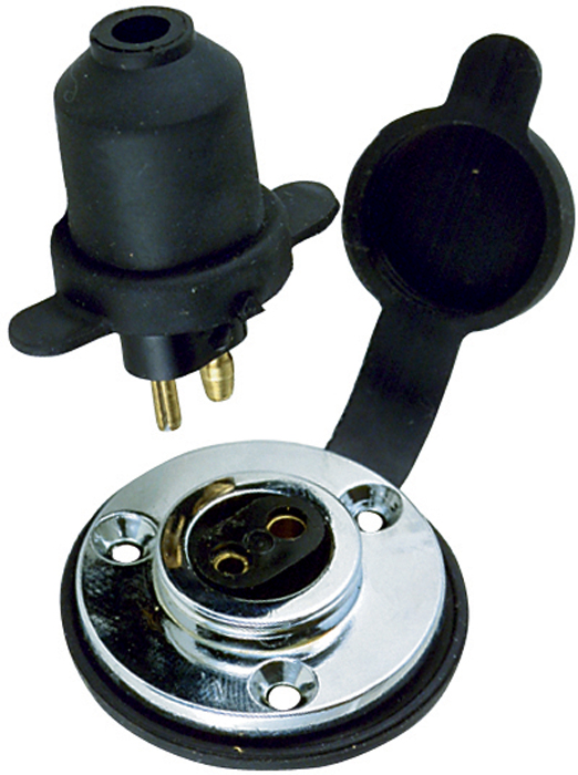 Deck Connection, Chrome Plated Brass 1189DP0CHR - Perko Battery Accessories - MarineEngine.com