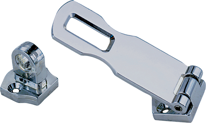Swivel Hasp, Flush Mount 1194DP0CHR - Perko Deck Cabin Hardware - MarineEngine.com