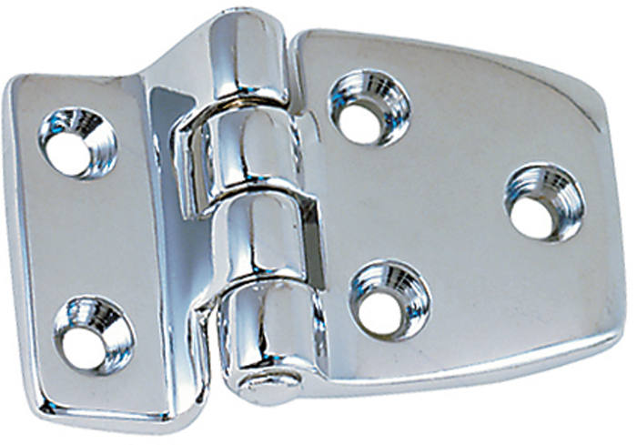 Offset Shortside Hinge 1214DP1CHR - Perko Deck Cabin Hardware - MarineEngine.com