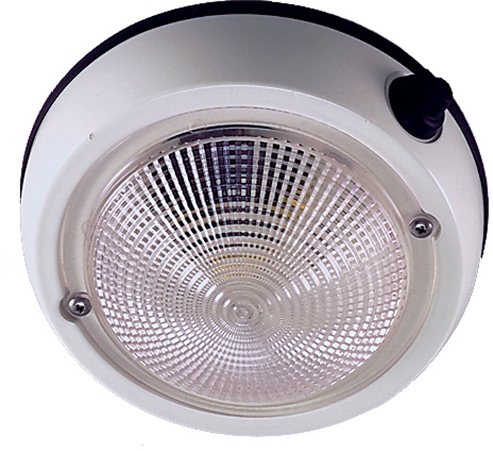 Exterior Surface Mount Dome Light 1253DP2WHT - Perko Cabin Lights - MarineEngine.com