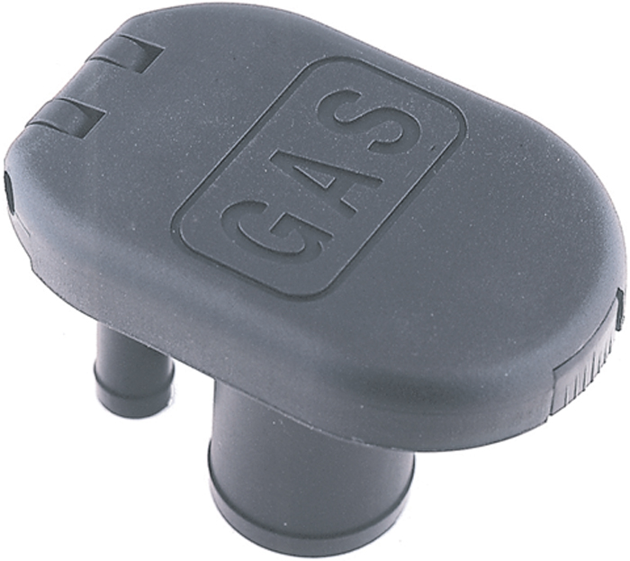 Deck Fuel Fill, w/Vent 1319DPGBLK - Perko Fuel Fittings Fills and Vents - MarineEngine.com