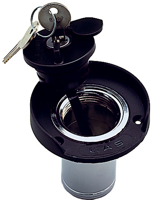 Deck Fuel Fill, w/Locking Cap 1399DP0CHR - Perko Fuel Fittings Fills and Vents - MarineEngine.com