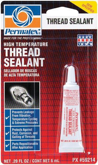 High Temperature Thread Sealant, 50 ml 59235 - Permatex Lubricants and Additives - MarineEngine.com