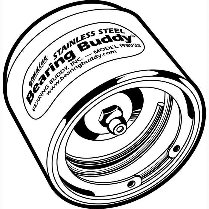 Bearing Buddy, 2047SS 42404 - Bearing Buddy Trailer Hubs Bearings and Protectors - MarineEngine.com