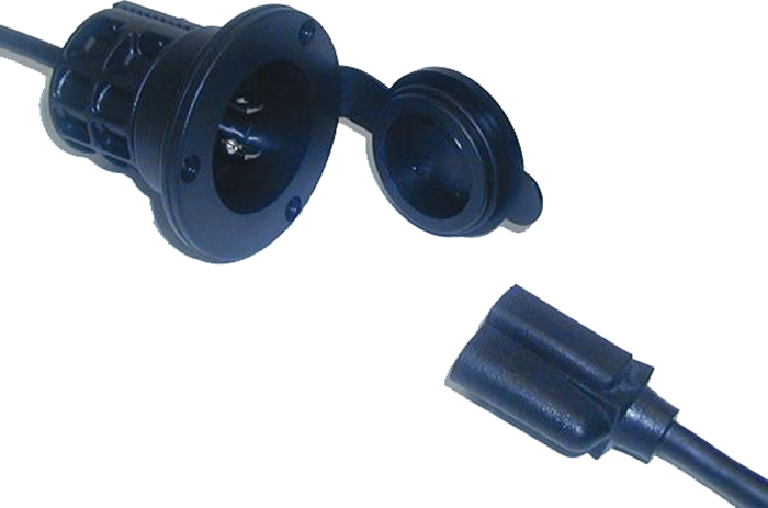 AC Plug Holder, Black 51201 - Professional Mariner Batteries and Battery Chargers - MarineEngine.com