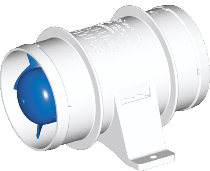 Blower, In-Line, 3", 135/CFM 140 - Rule Pumps Vents Blowers and Hose - MarineEngine.com