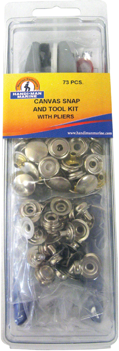 Canvas Snap and Tool Kit, 73 pc. 970162 - S & J Products Ltd Windshield Hardware - MarineEngine.com