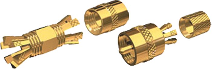 PL-259 Gold Plated Center Pin Connector PL-259-CP-G - Shakespeare Antennas Hardware and Accessories - MarineEngine.com