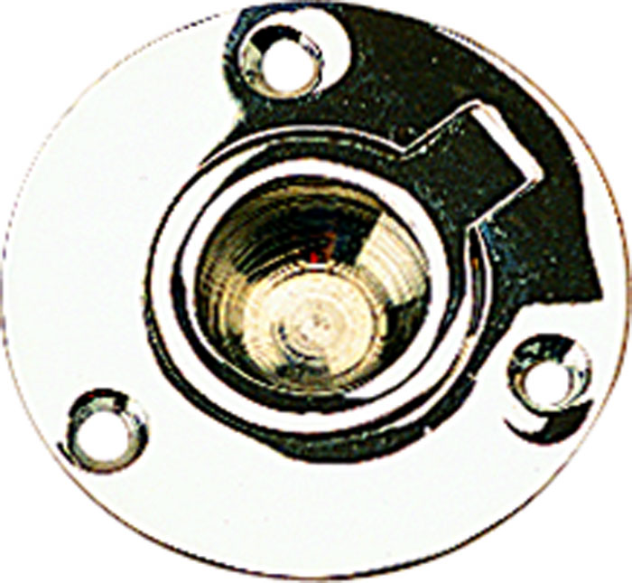 Chrome Brass Round Lift Ring - 1 5/8" 3160267 - SeaDog Line Deck Cabin Hardware - MarineEngine.com