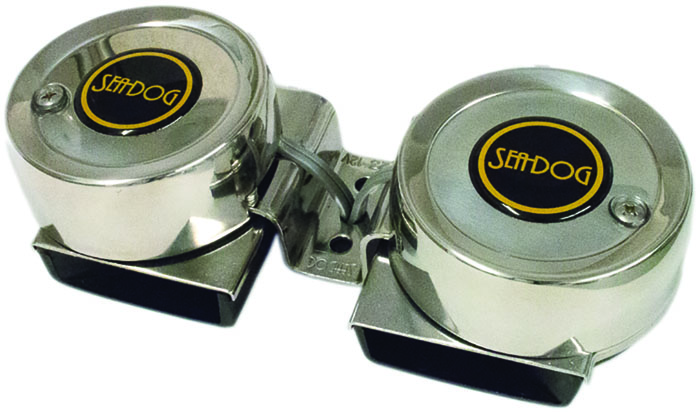 SS Mini Compact Horn Twin -Mld Driver 431125-1 - SeaDog Line Horns Bells and Whistles - MarineEngine.com