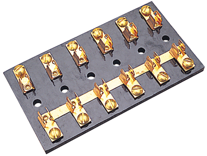 Fuse Panel, 6 Gang, 2-7/16 x 4-1/2" 420526-1 - SeaDog Line Fuses and Fuse Holders - MarineEngine.com
