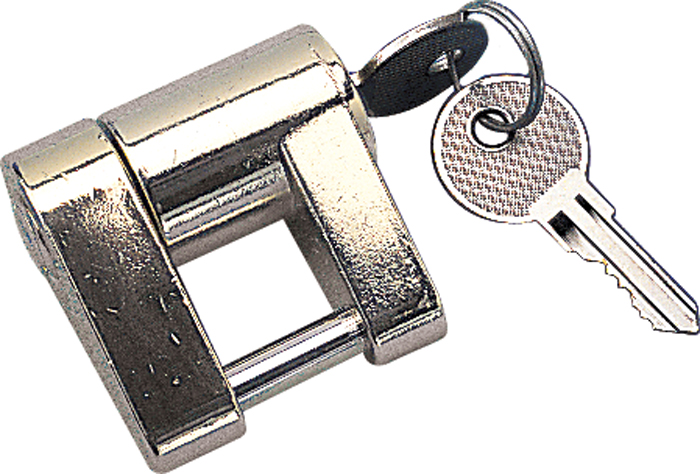 Brass Plated Coupler Lock 751030-1 - SeaDog Line Hitches Balls Couplers and Locks - MarineEngine.com