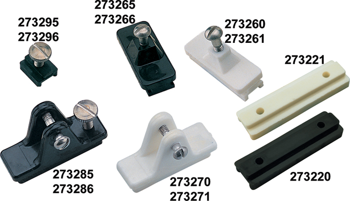 Track/Slide/Lock .85,Wht,11/16"W,13/16"L 273296-1 - SeaDog Line Bimini Top Hardware - MarineEngine.com