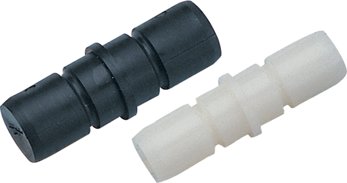 Tube Connector, 3/4", White, Pair 273311-1 - SeaDog Line Rails and Fittings - MarineEngine.com