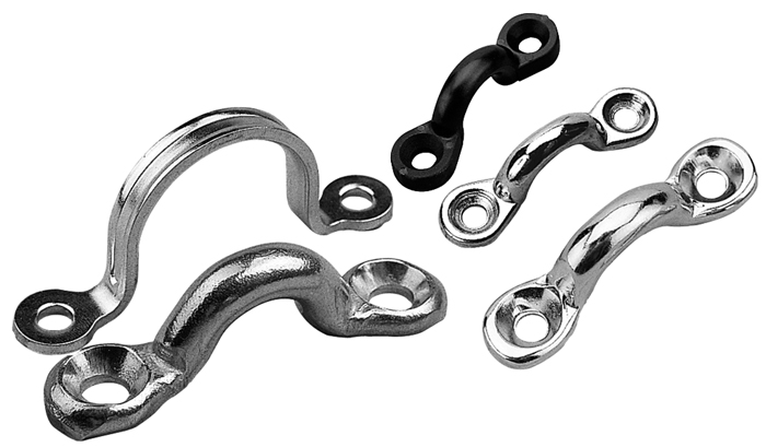 Pad Eye, Chrome Zinc, 3/8", (set) 081242-1 - SeaDog Line Snaps Shackles and Hooks - MarineEngine.com